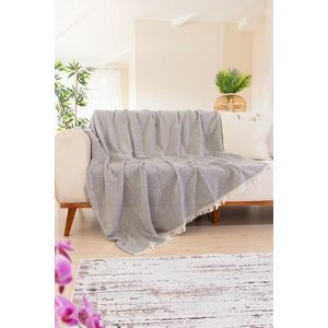 Cuvertura de pat, Woven Cozy - Dark Grey, Tabu Home, 80% bumbac / 20% poliester imagine