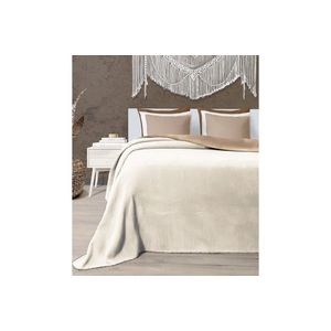 Patura Single, Twin - Brown, Cream, Elliott, 60% bumbac/33% acril/7% poliester imagine