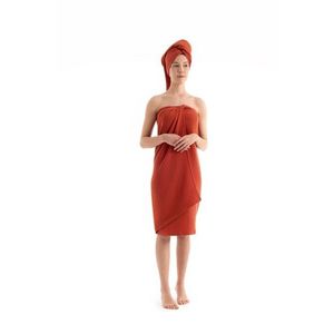Set prosoape, DC Home, Muslin, Bumbac, Caramiziu imagine