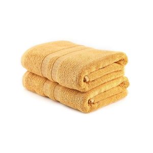 Set prosoape de baie, Hobby, Ayliz, Bambus;Bumbac, Galben mustar imagine