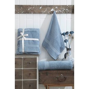 Set prosoape, Eponj Home, DS, Bumbac, Albastru indigo imagine