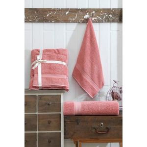 Set prosoape, Eponj Home, DS, Bumbac, Roz somon imagine