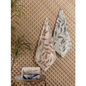 Set prosoape, Cotton Box, Karian Asorti, Bumbac/Poliester, Maro / Gri / Albastru imagine