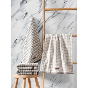 Set prosoape, Cotton Box, Nature, Bumbac/Poliester , Maro / Bej imagine
