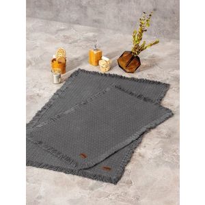 Set covorase de baie, Cotton Box, Bath Rug, Bumbac , Antracit imagine