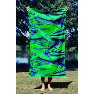 Prosop de plaja, Astacura, Esotic Aura 70, 70x130 cm, 70% poliester/30% poliamida, Multicolor imagine