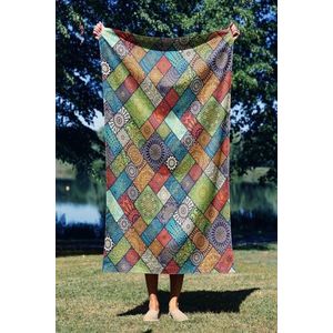 Prosop de plaja, Astacura, Ethnic 70, 70x130 cm, 70% poliester/30% poliamida, Multicolor imagine