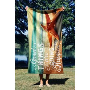 Prosop de plaja, Astacura, Good Things 70, 70x130 cm, 70% poliester/30% poliamida, Multicolor imagine