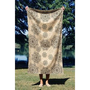 Prosop de plaja, Astacura, Mandala 70, 70x130 cm, 70% poliester/30% poliamida, Multicolor imagine