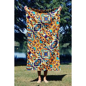 Prosop de plaja, Astacura, Rug 70, 70x130 cm, 70% poliester/30% poliamida, Multicolor imagine