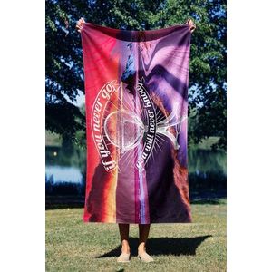 Prosop de plaja, Astacura, You Will Never Know 70, 70x130 cm, 70% poliester/30% poliamida, Multicolor imagine