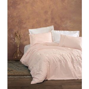 Lenjerie de pat dubla, Lesley - Powder, Cotton Box, Bumbac Satinat imagine