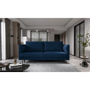 Canapea extensibila 4 locuri ELTAP, SO-REV-40NU, Revi, 215x98x92 cm, lemn/poliester, albastru inchis imagine