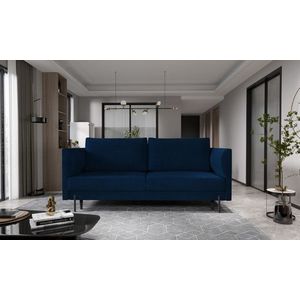 Canapea extensibila 4 locuri ELTAP, SO-REV-40VE, Revi, 215x98x92 cm, lemn/poliester, albastru inchis imagine