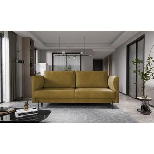 Canapea extensibila 4 locuri ELTAP, SO-REV-45GO, Revi, 215x98x92 cm, lemn/poliester, mustar imagine