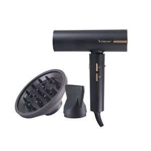 Uscator de par Beper, 1800W, 3 viteze, 3 trepte de temperatura, 17x5x18.5 cm, negru imagine