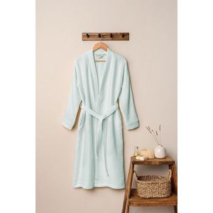 Halat de baie unisex, DC Home, Kimono, Bumbac, Verde menta imagine