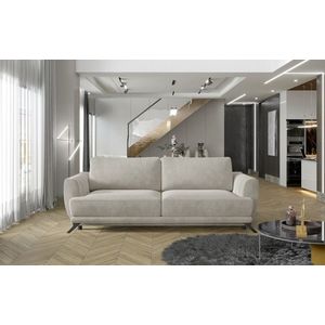 Canapea extensibila 3 locuri ELTAP, Meg18, Megis, 242x95x90 cm, lemn/poliester, bej imagine