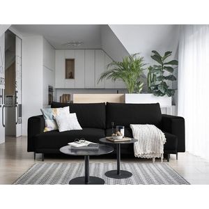 Canapea extensibila 4 locuri ELTAP, SO-DAL-10VE, Dalia, 248x84x95 cm, lemn/poliester, negru imagine