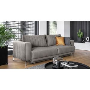 Canapea extensibila 4 locuri ELTAP, SO-ELI-04LO, Elise, 250x95x90 cm, lemn/poliester, gri imagine