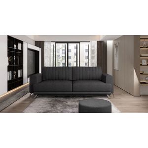 Canapea extensibila 4 locuri ELTAP, SO-ELI-05FL, Elise, 250x95x90 cm, lemn/poliester, gri inchis imagine