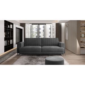 Canapea extensibila 4 locuri ELTAP, SO-ELI-06NU, Elise, 250x95x90 cm, lemn/poliester, gri inchis imagine
