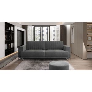 Canapea extensibila 4 locuri ELTAP, SO-ELI-06SO, Elise, 250x95x90 cm, lemn/poliester, gri inchis imagine