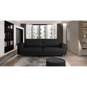 Canapea extensibila 4 locuri ELTAP, SO-ELI-11SOF, Elise, 250x95x90 cm, lemn/poliester, negru imagine