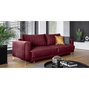Canapea extensibila 4 locuri ELTAP, SO-ELI-25LO, Elise, 250x95x90 cm, lemn/poliester, rosu imagine