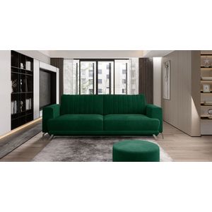 Canapea extensibila 4 locuri ELTAP, SO-ELI-35LU, Elise, 250x95x90 cm, lemn/poliester, verde inchis imagine