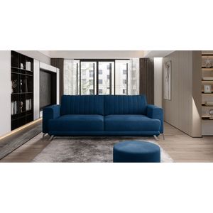 Canapea extensibila 4 locuri ELTAP, SO-ELI-40NU, Elise, 250x95x90 cm, lemn/poliester, albastru inchis imagine