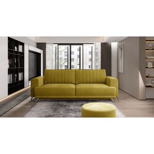 Canapea extensibila 4 locuri ELTAP, SO-ELI-45NU, Elise, 250x95x90 cm, lemn/poliester, mustar imagine