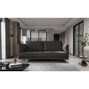 Canapea extensibila 4 locuri ELTAP, SO-REV-05FL, Revi, 215x98x92 cm, lemn/poliester, gri inchis imagine