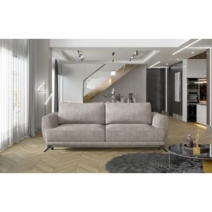 Canapea extensibila 3 locuri ELTAP, Meg01, Megis, 242x95x90 cm, lemn/poliester, bej imagine