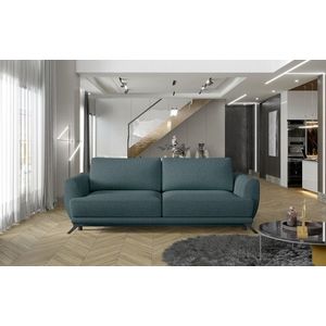 Canapea extensibila 3 locuri ELTAP, Meg03, Megis, 242x95x90 cm, lemn/poliester, albastru imagine
