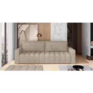 Canapea extensibila 3 locuri ELTAP, Laz17, Lazaro, 247x97x92 cm, lemn/poliester, bej imagine