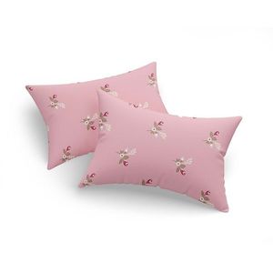 Set 2 fete de perna, Alanur - Pink, Eponj Home, 65% bumbac/35% poliester imagine