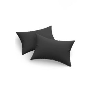 Set 2 fete de perna, Solid - Black, Eponj Home, 65% bumbac/35% poliester imagine