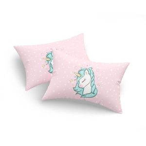 Set 2 fete de perna, Unicorn Dreams - Pink, Eponj Home, 65% bumbac/35% poliester imagine