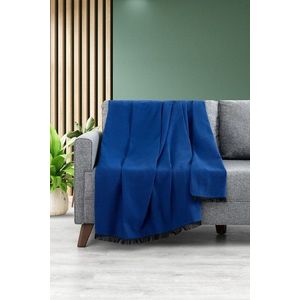 Cuvertura de pat, Lalin 160 - Blue, DC Home, 70% bumbac/30% poliester imagine