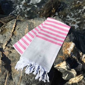 Prosop de plaja, DC Home, Serenade, Bumbac, Fucsia imagine