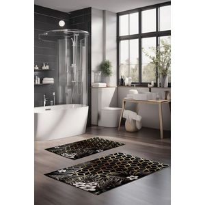 Set covorase de baie, Cartwright, CT-5002, Poliester, Multicolor imagine
