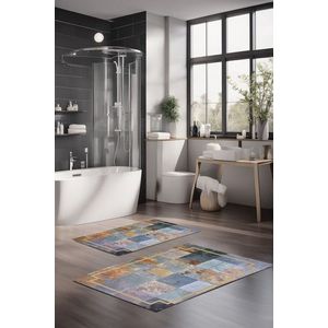 Set covorase de baie, Cartwright, CT-5004, Poliester, Multicolor imagine