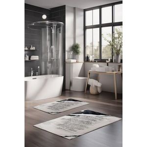Set covorase de baie, Cartwright, CT-5005, Poliester, Multicolor imagine