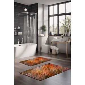 Set covorase de baie, Cartwright, CT-5010, Poliester, Multicolor imagine