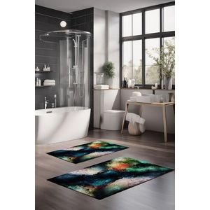 Set covorase de baie, Cartwright, CT-5012, Poliester, Multicolor imagine