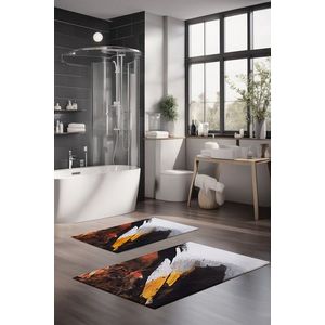 Set covorase de baie, Cartwright, CT-5016, Poliester, Multicolor imagine