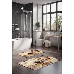 Set covorase de baie, Cartwright, CT-5017, Poliester, Multicolor imagine