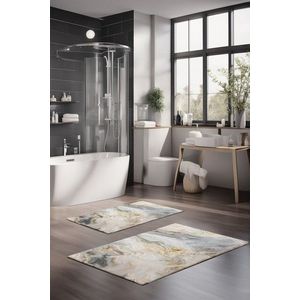 Set covorase de baie, Cartwright, CT-5019, Poliester, Multicolor imagine