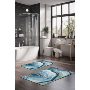 Set covorase de baie, Cartwright, CT-5026, Poliester, Multicolor imagine